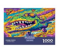 Crocodile Puzzles Imposible, Juego Educativo 1000 Piezas para Adultos Y Niños, Regalos A Partir De 12 Años 70x50cm/1000pcs