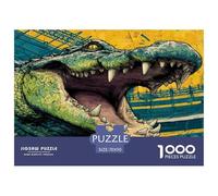 Crocodile Puzzles Imposible, Juego Educativo 1000 Piezas para Adultos Y Niños, Regalos A Partir De 12 Años 70x50cm/1000pcs