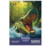 Crocodile Rompecabezas Imposible,desafío for Adults Entretenimiento Creativo 1000 Piezas Obra De Arte De Juego De para Adultos Y Niños A Partir De 12 Años 70x50cm/1000pcs