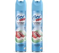 CROCODOR - Spray Eliminador de Olores para Calzado 300 ml - Neutralizador de Olor en Zapatos, Zapatillas Deportivas y Botas - Desodorante para Zapatos con Tecnología Molecular Anti Olor (Paquete de 2)