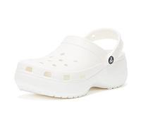 Crocs Women's Classic Platform Clog Ref. 206750-100B Color Blanco Talla 34/35