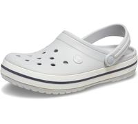 Crocs Zuecos 'Crocband' gris claro / negro / blanco, Talla 37-38
