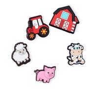 Crocs 5-pack Animal Jibbitz Shoe Charms, Encantos para zapatos, Unisex adulto, Cutesey Farm Animal, Talla única