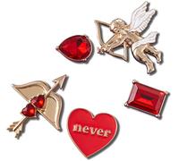 Crocs 5-pack Celebration Jibbitz Shoe Charms, Encantos para zapatos, unisex-adulto, Elevated Valentines, Talla única
