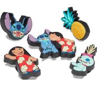 Crocs 5-pack Disney Jibbitz Shoe Charms, Encantos para zapatos, unisex-adulto, Disney Lilo and Stitch, Talla única