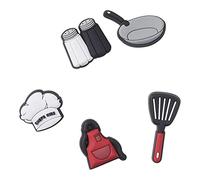 Crocs 5-pack Food Jibbitz Shoe Charms, Encantos para zapatos, Unisex adulto, Chef, Talla única
