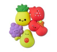 Crocs 5-pack Food Jibbitz Shoe Charms, Encantos para zapatos, Unisex adulto, Squish Fruits, Talla única