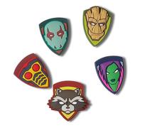 Crocs 5-pack Marvel Jibbitz Shoe Charms, Encantos para zapatos, Unisex adulto, Guardians of the Galaxy, Talla única