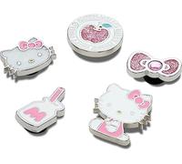 Crocs 5-Pack Shoe, Jibbitz for, Sparkly Hello Kitty Charms, Encantos para Zapatos Unisex Adulto, Color Multi, Talla única