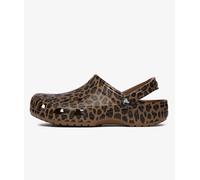 Crocs Animal Print Classic Clog Marrón