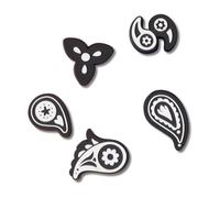 Crocs Bandana unisex de cachemira, paquete de 5 dijes para zapatos, talla única, Bandana de cachemira, Talla única