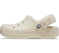 Crocs Baya 206633-11S, EU 43-44, Zuecos forrados con correa de pelusa unisex para adultos, color blanco invierno