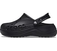 Crocs Sandalia Baya Plataforma para Mujer, Negro, 39/40 EU