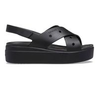 Crocs Sandalias de cuña Brooklyn 4U – correa cruzada mujer – Negro talla 5 / 37-38 EU