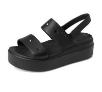 Crocs Brooklyn 4u, Sandalias Mujer, Negro, 36/37 EU