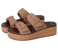 Crocs Brooklyn Cork Buckle, Sandalias Mujer, Marrón Milk Chocolate, 33/34 EU