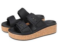 Crocs Brooklyn Cork Buckle, Sandalias Mujer, Negro, 39/40 EU