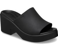 Crocs Mujer Brooklyn Slide Heel Sandalia, Black, 34/35 EU