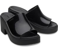 Crocs Mujer Brooklyn Slide Heel Sandalia, Black, 41/42 EU