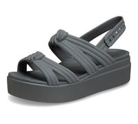 Crocs Brooklyn Knot Low Wedge, Carbon, 8 UK Women