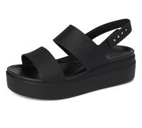 Crocs Brooklyn Low Wedge, Sandalias Mujer, Negro, 34/35 EU