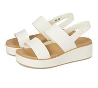 Crocs Brooklyn Low Wedges Sandalias de plataforma para mujer, Tiza bronceada, 42/43 EU