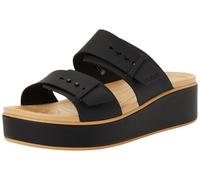 Crocs Brooklyn Buckle Matte Wrap Low Wedge, Sandalias con cuña Mujer, Anacardo Negro, 38 EU