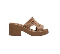 Crocs Brooklyn Woven Slide Heel Sandalia Mujer, Sepia, 34/35 EU