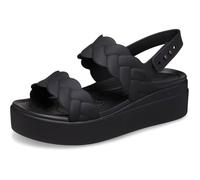 Crocs Brooklyn Woven Upper Lw, Sandalias Mujer, Negro, 38/39 EU