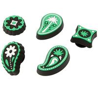 Crocs Paquete de 5 dijes unisex de cáñamo, cachemira, talla única, Cachemira de cáñamo, Talla única