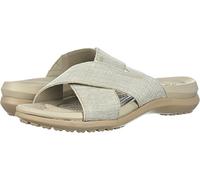 Crocs Capri Shimmer Xband Sandal W, Sandalias con Punta Abierta para Mujer, Beige (Oyster/Cobblestone 1c4), 34 EU