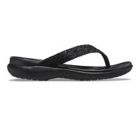 Crocs Capri V Glitter Flip W, Sandalias deslizantes Mujer, Black, 39 EU