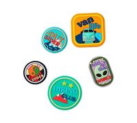 Crocs Charms Travel 5-Packs | Jibbitz, Colgantes para Zapatos Unisex Adulto, Parche de Aventura, Talla única