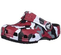 Crocs Classic Camo Clogs, Obstrucción, Negro, Rojo, 29 EU