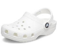 Crocs Classic Clog K Zuecos Unisex niños, Blanco, 32/33 EU
