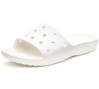 Crocs Classic Crocs Slide, Chanclas Unisex adulto, Blanco, 45/46 EU
