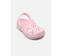 Crocs Classic Floral Cut Out Clog T, Zuecos Unisex niños, Pink Milk, 20/21 EU