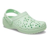 Crocs Classic Floral Cut Out Clog K, Zuecos Unisex niños, Tinte Jade, 30/31 EU