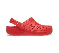 Crocs Classic Floral Cut Out Clog T, Zuecos Unisex niños, Cherry Red, 24/25 EU