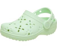 Crocs Classic Floral Cut Out Clog T, Zuecos Unisex niños, Tinte Jade, 24/25 EU