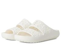 Crocs Classic Floral Cut Out Sandal, Sandalias Unisex adulto, Tiza, 41/42 EU