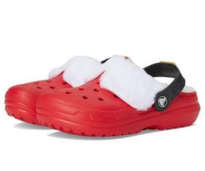 Crocs Classic Holiday Lined Clogs Big, Obstrucción Unisex niños, Varsity Red Multi, 1 US Little Kid