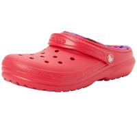 Crocs Classic Lined Bold Check Clog K, Zuecos Unisex niños, Frambuesa Digital, 30/31 EU