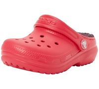 Crocs Classic Lined Bold Check Clog T, Zuecos Unisex niños, Frambuesa Digital, 23/24 EU
