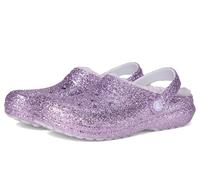 Crocs Classic Lined Chunky Glitter Clog K, Zuecos Unisex niños, Luna Morada, 28/29 EU