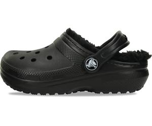 Crocs Classic Lined Clog K, Zuecos Unisex niños, Negro, 29/30 EU