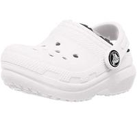 Crocs Classic Lined Clog K, Clogs Unisex niños, White Grey, 38/39 EU