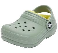 Crocs Classic Lined Clog T, Zuecos Unisex niños, Moss, 23/24 EU