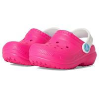 Crocs Classic Lined Clog T, Zuecos Unisex niños, Pink Crush Multi, 23/24 EU