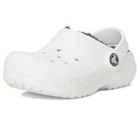 Crocs Classic Lined Clog T, Zuecos Unisex niños, White Grey, 23/24 EU